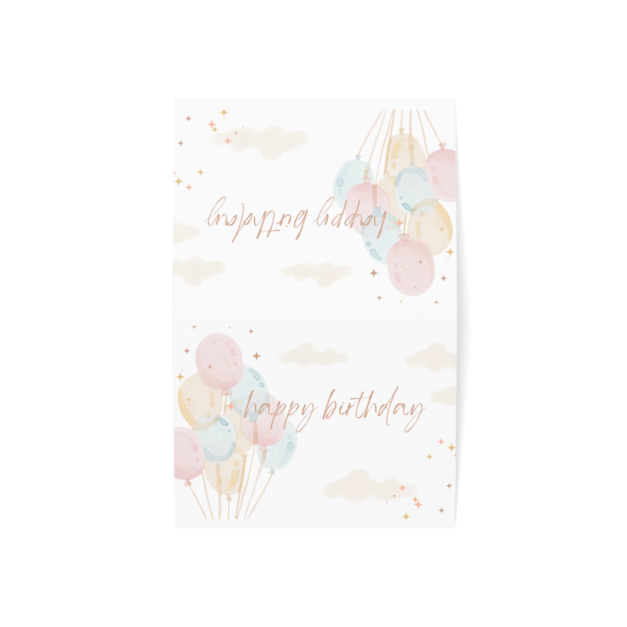 Birthday Greeting Cards with Balloons | Set of 1, 10, 30, or 50 | Celebrate Special Moments, Personal Touches for Any Occasion