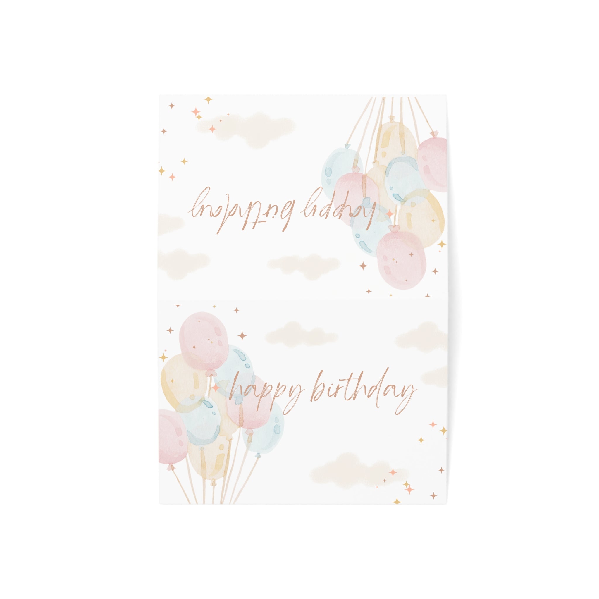 Birthday Greeting Cards with Balloons | Set of 1, 10, 30, or 50 | Celebrate Special Moments, Personal Touches for Any Occasion
