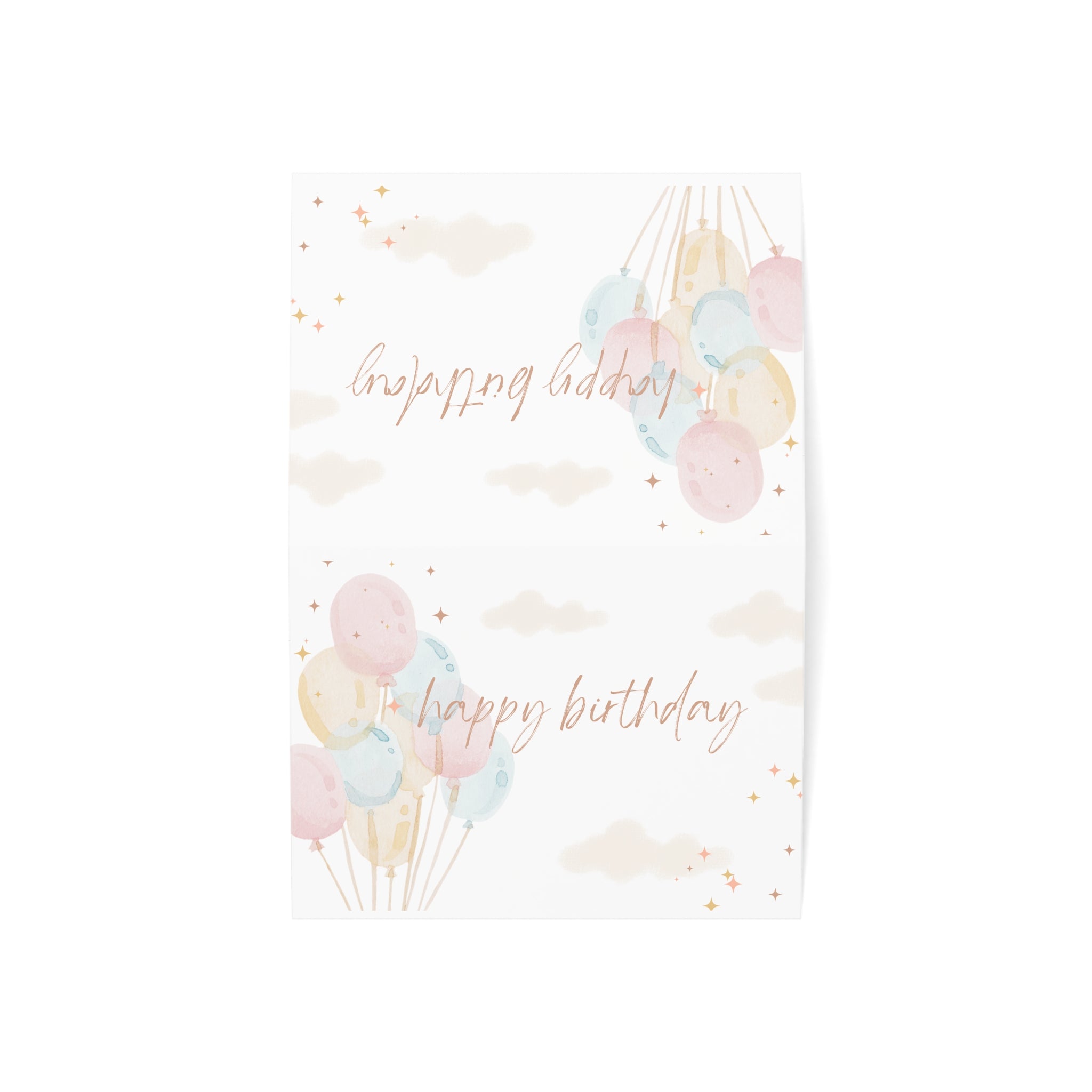 Birthday Greeting Cards with Balloons | Set of 1, 10, 30, or 50 | Celebrate Special Moments, Personal Touches for Any Occasion