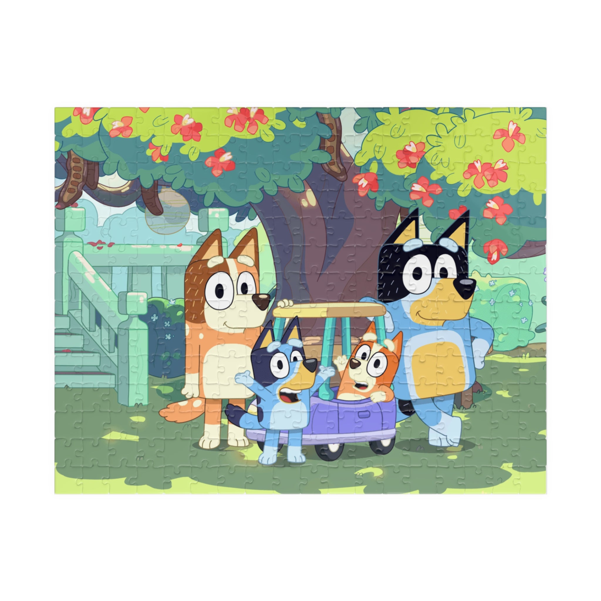 Kids' Puzzle with Bluey Characters, Family Activity Game, Fun for All Ages, Gift for Birthdays, Holidays, Educational Toy