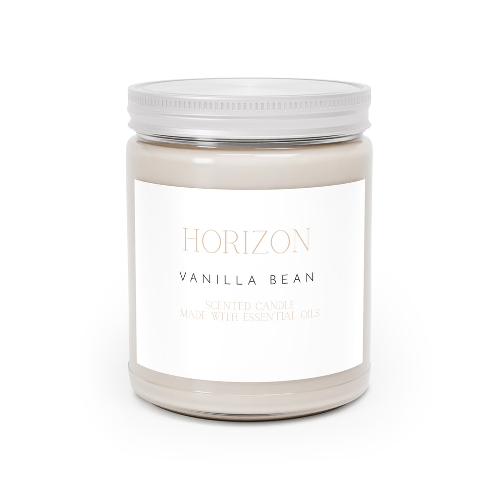 Scented Soy Candle | Vanilla Bean Aroma, Cozy Gift, Essential Oil Blend, Relaxation Candle, Home Decor, Self-Care Must-Have