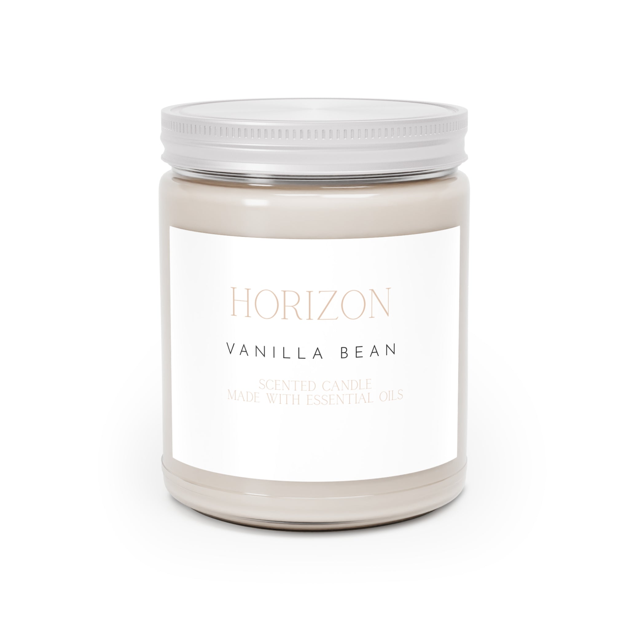 Scented Soy Candle | Vanilla Bean Aroma, Cozy Gift, Essential Oil Blend, Relaxation Candle, Home Decor, Self-Care Must-Have