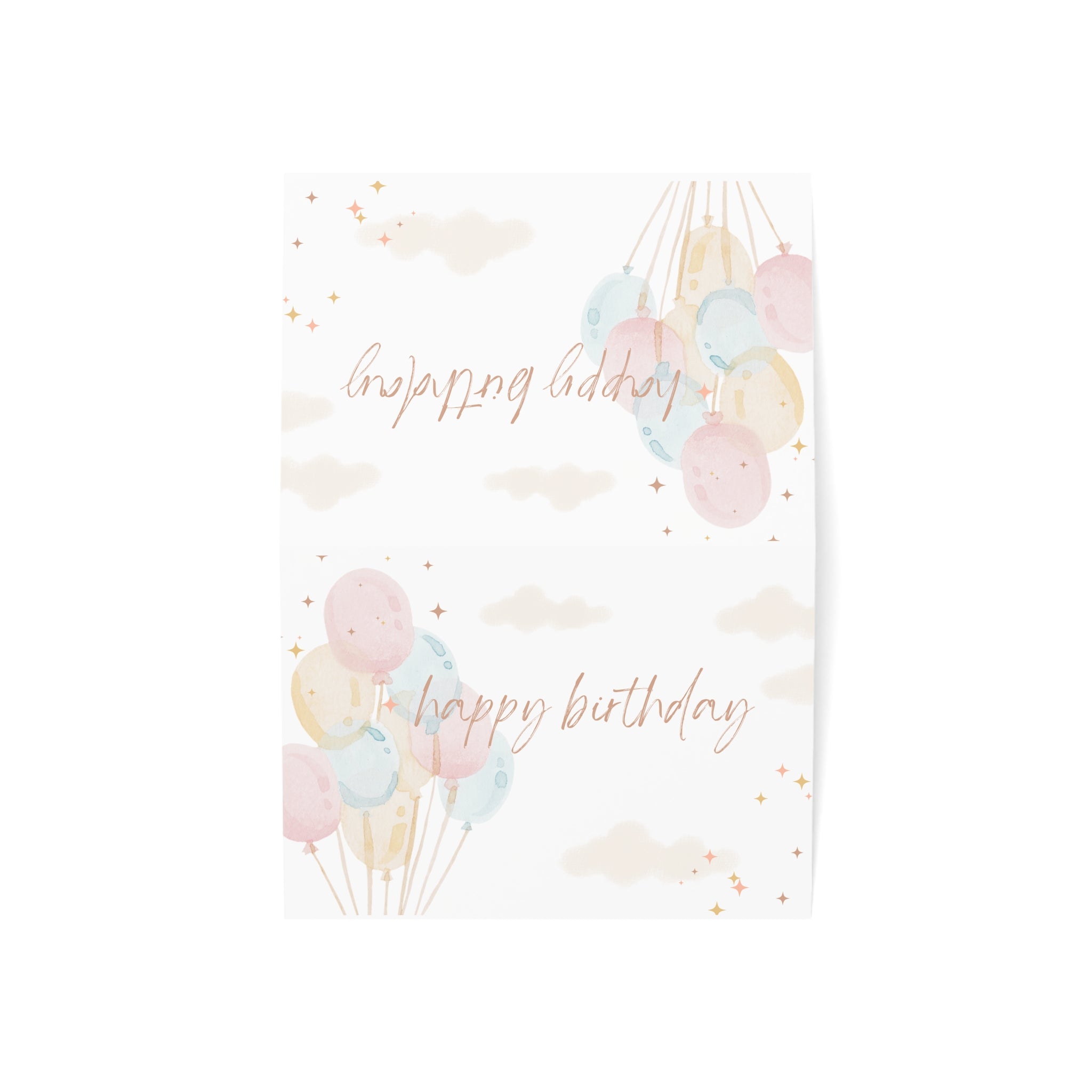 Birthday Greeting Cards with Balloons | Set of 1, 10, 30, or 50 | Celebrate Special Moments, Personal Touches for Any Occasion