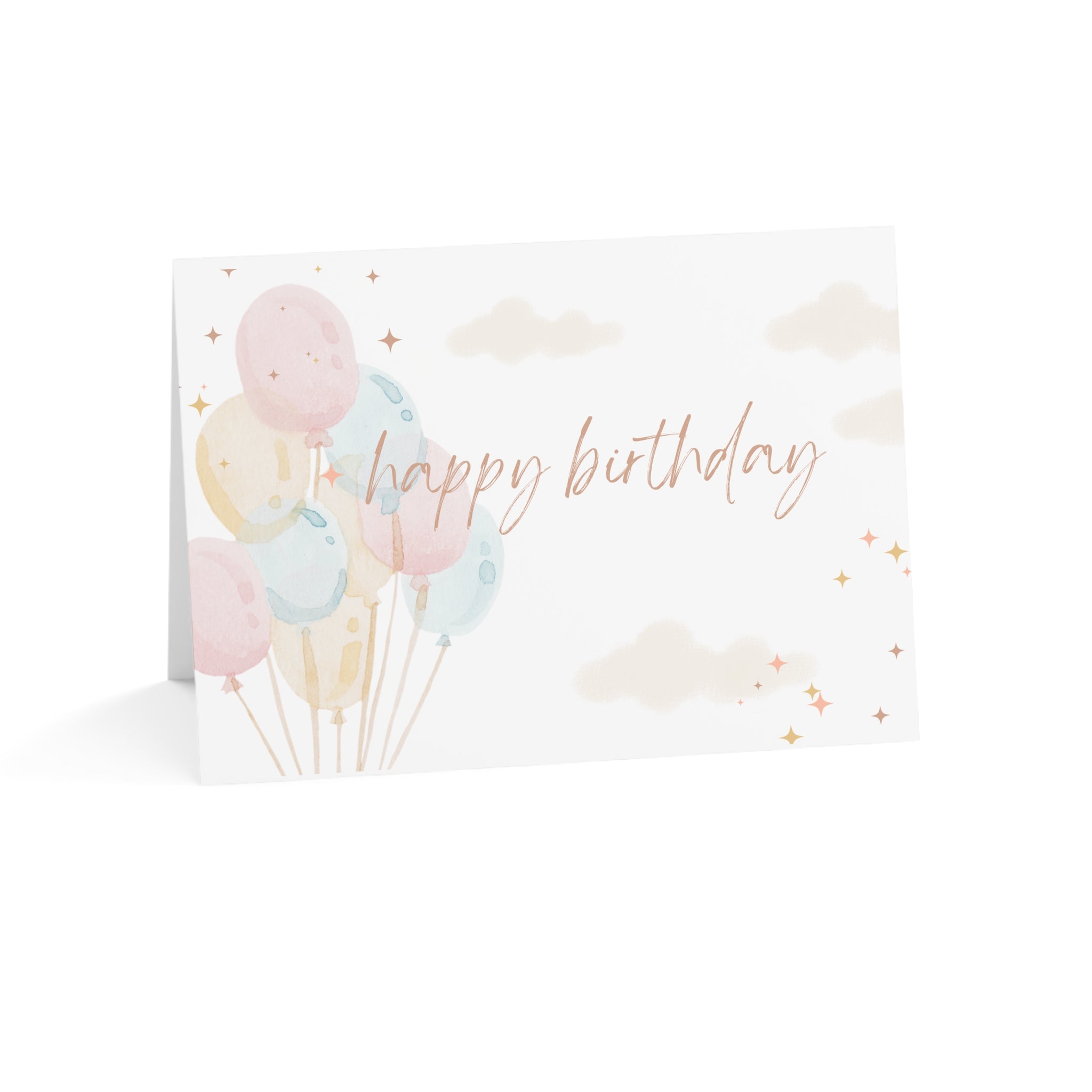Birthday Greeting Cards with Balloons | Set of 1, 10, 30, or 50 | Celebrate Special Moments, Personal Touches for Any Occasion